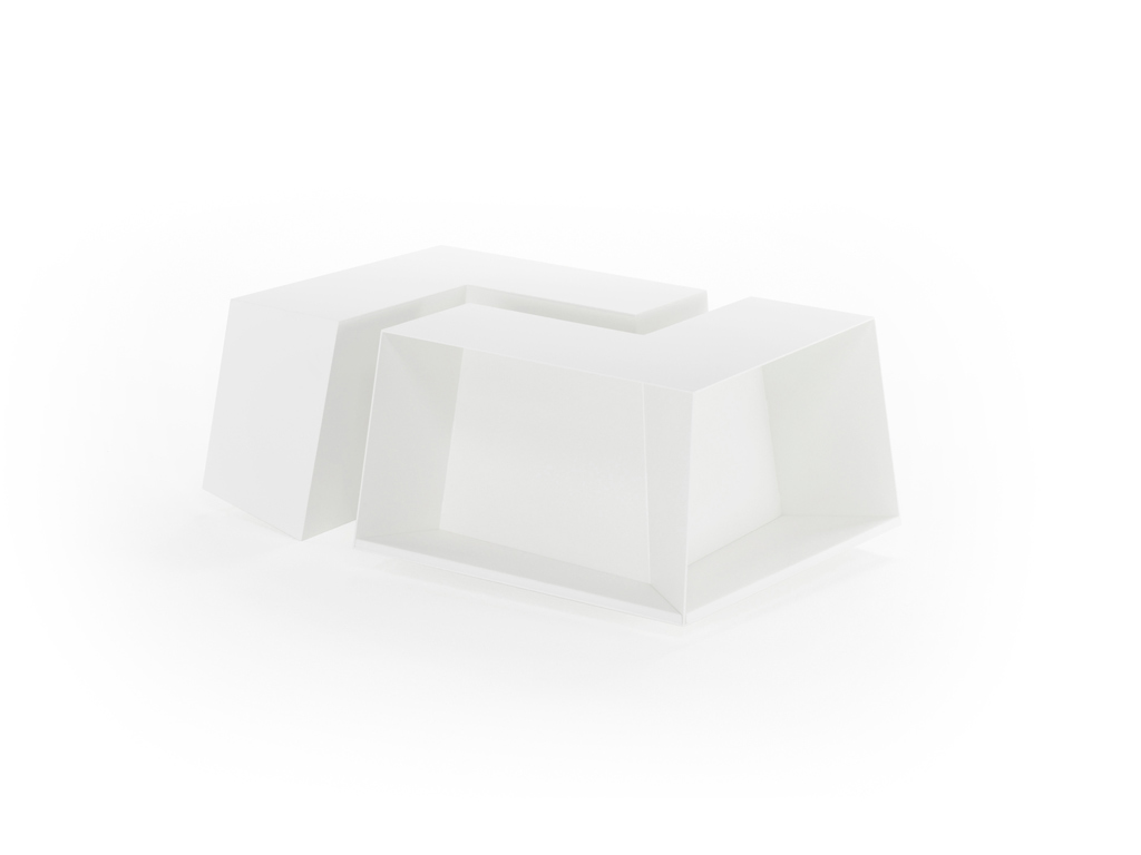 "BT00 Book Table" composition with two single elements - coffee table by Luca Casini Editions